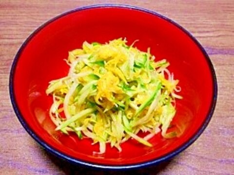 キュウリと菊☆酢の物